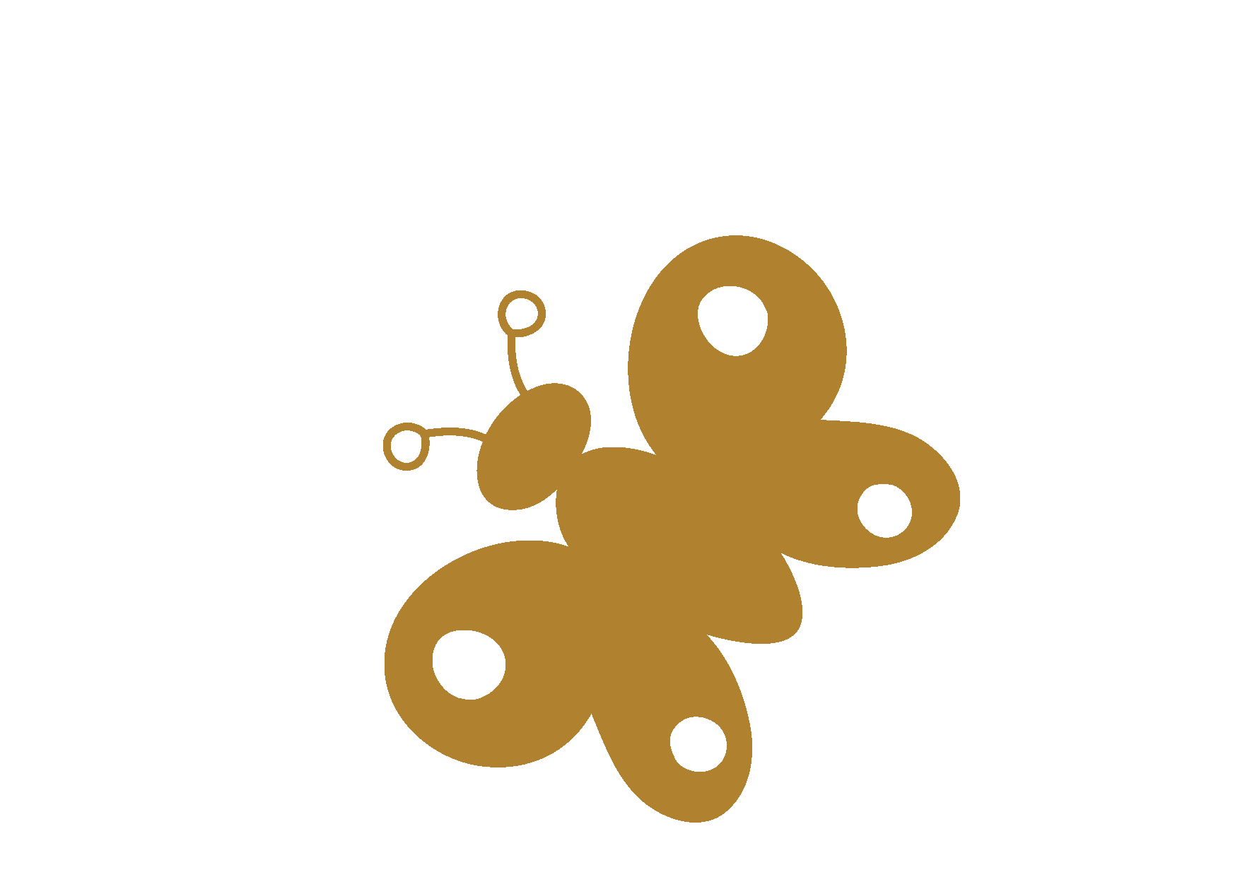 floating butterfly